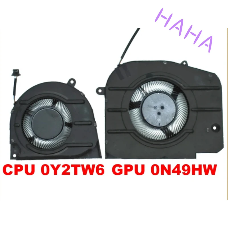 H+0Y2TW5 0N49HW New For DELL Inspiron 16 Plus 7620 Laptop GPU Cooling Fan CPU Cooler Fan Heatsink Radiator CN-0Y2TW5 CN-0N49HW