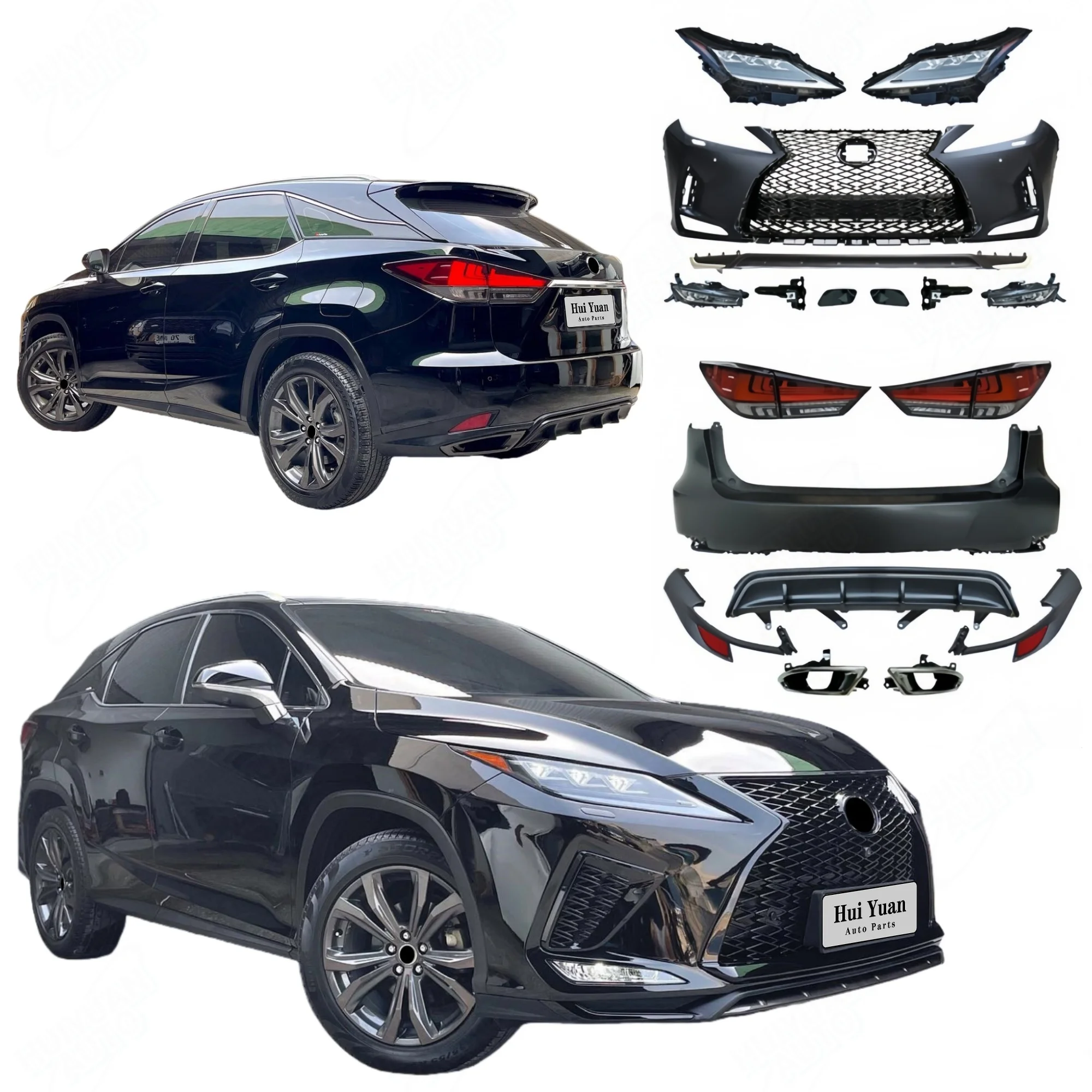 

Good Quality Car Parts with Front Bumper Assembly Grille Auto Lamps for RX350 2016-2019 Change to 2021 F-Sport Model