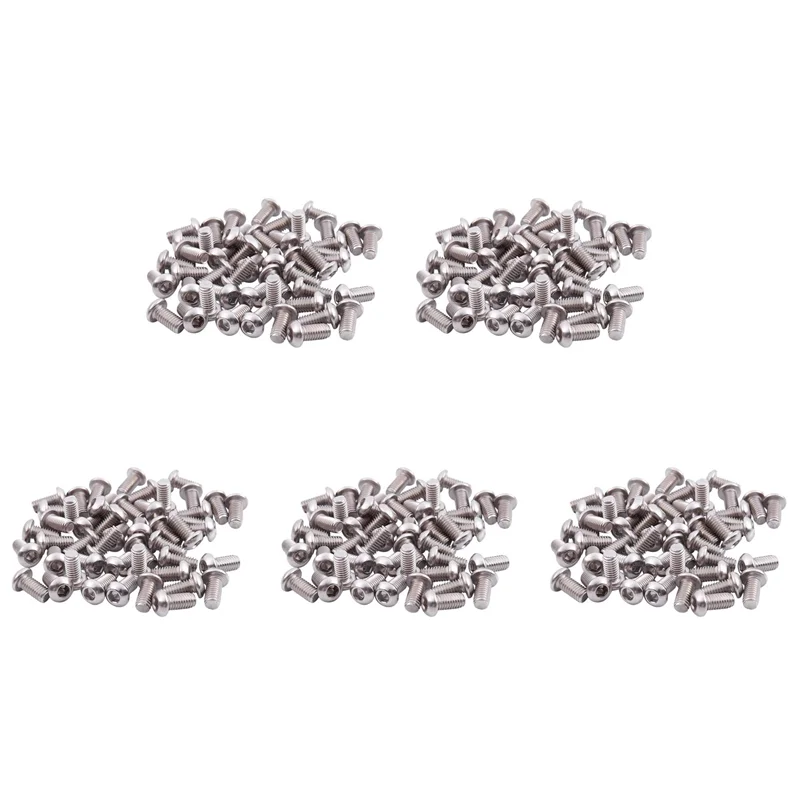 

ABUI-M6x12mm Stainless Steel Hex Socket Button Head Screws 250 Pcs