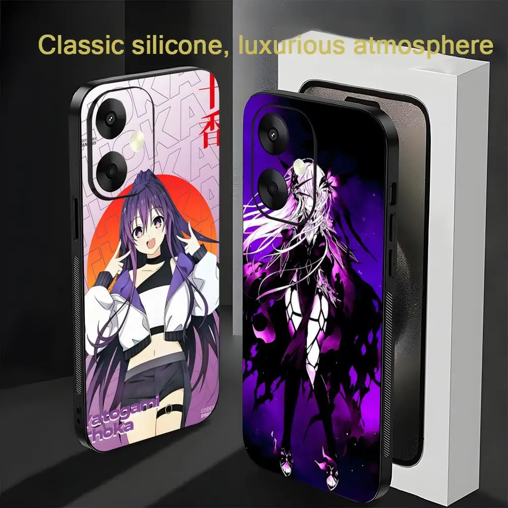 

Yatogami Tohka Popular Phone Case For Xiaomi Redmi 14C 13C 12C Note14 13 12 11 10 Pro Plus S Soft Black Phone Cover