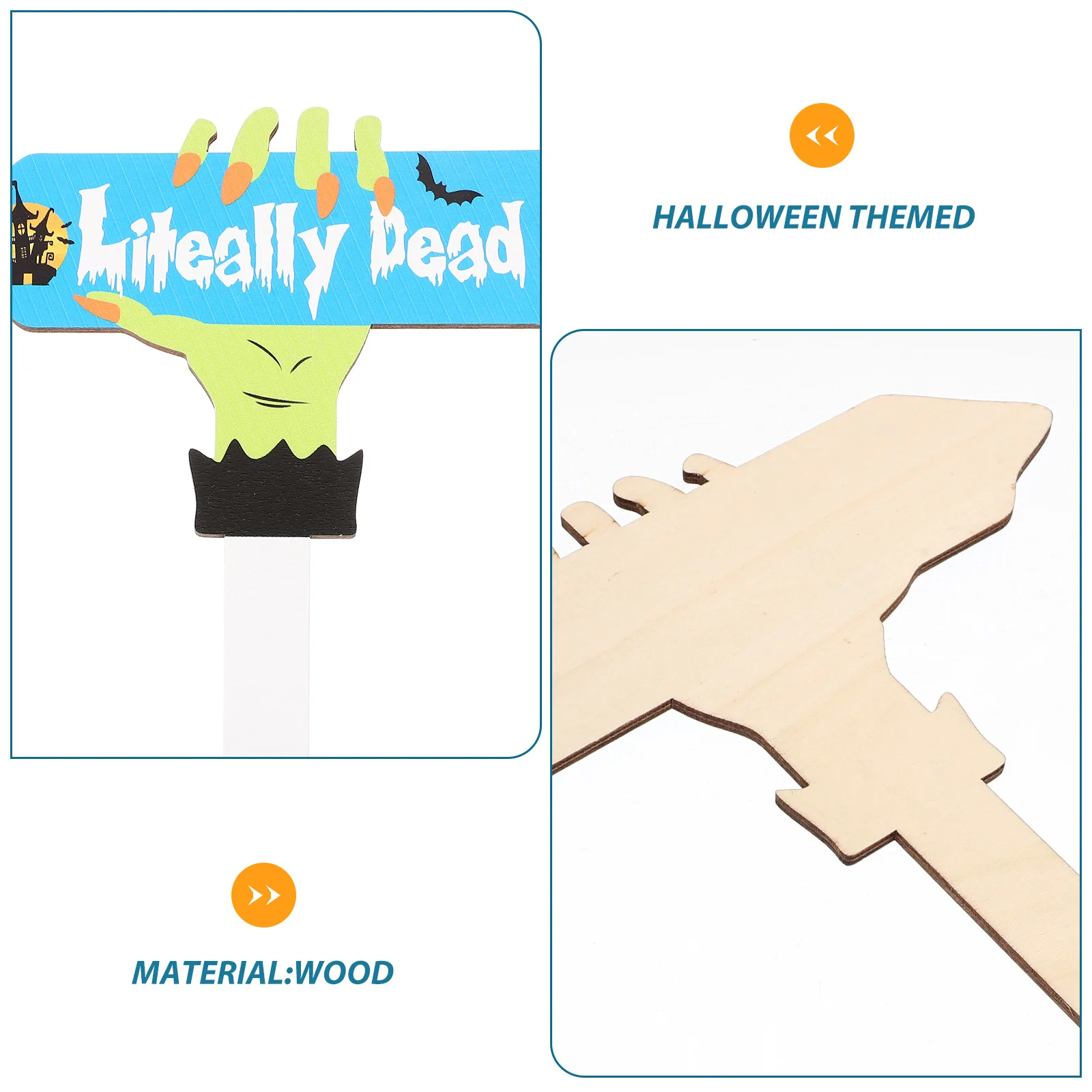 

Halloween Outdoor Yard Sign Wood Garden Stakes Decorations Horror Halloween Lawn Sign Yard Stake Decorations Garden Bloody Signs