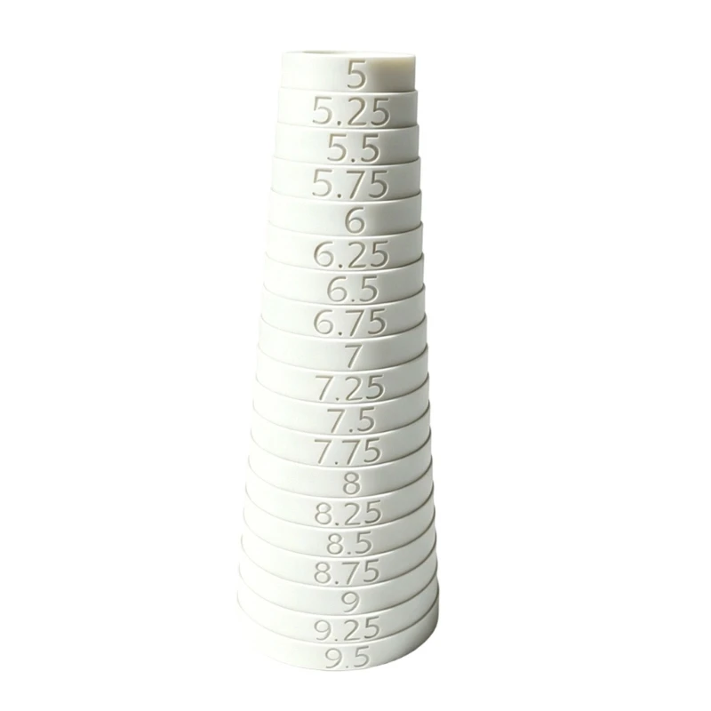 E0BF Bracelet Fit Checking Tool with Tapered 5 to 9.5 Scale Rod, Smooth Size Aid for Retail Counters and Home Use Daily