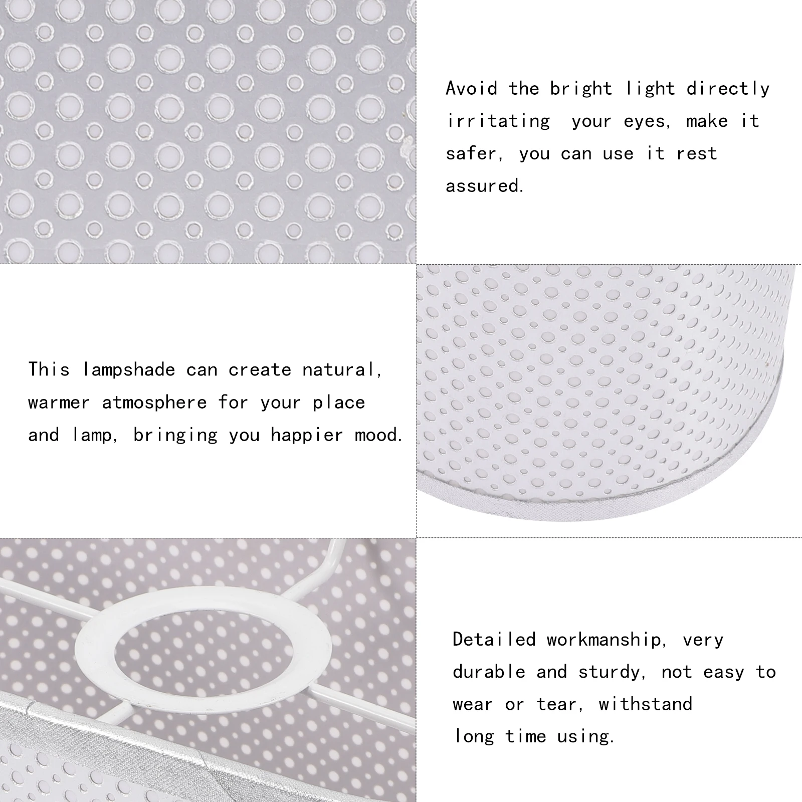 

Fabric Lamp Shade For Table Desk Floor Lamp Natural Warm Light Diffuser, Durable Lightweight Lampshade, Home Office Study