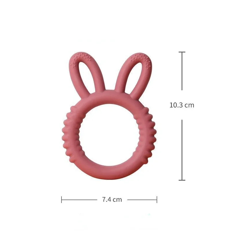 Food-Grade Silicone Baby Teether - Safe Animal Chew Toy for Teething Infants & Toddlers