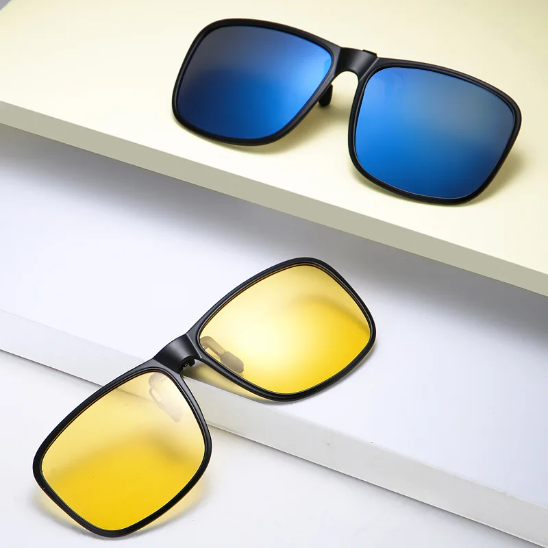 Sonnenbrillen-Clip für Damen und Herren, hochklappbar, polarisierte Sonnenbrille, zum Fahren, Nachtsicht, zum Anklipsen, Angeln, Radfahren – Detail 1
