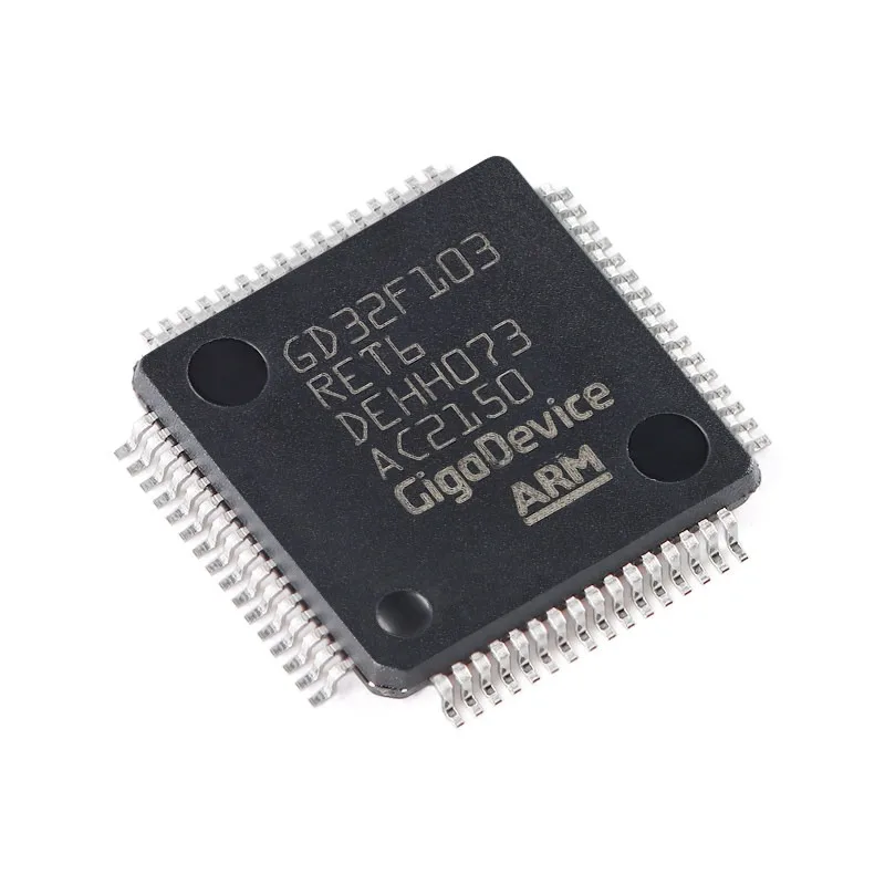 Original Authentic GD32F103RET6 LQFP-64 Cortex-M3 32-bit 108MHz 512K Flash MCU IC for Hardware Designer BOM Buyer Industrial Dev