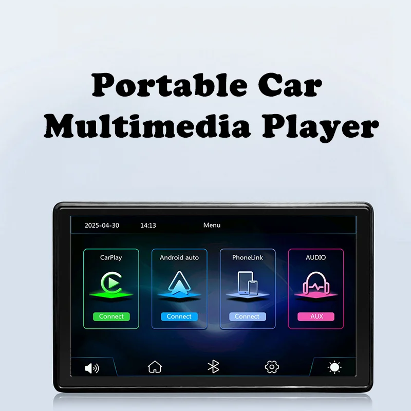 

CarPlay Android Auto Convenient 7 inch Wireless Multimedia Video Player Portable Touch Screen Reversing Camera Automobile Parts