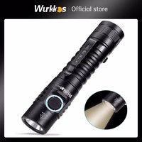 Wurkkos FC11 Mini Flashlight 18650 LED 1300lm LH351D Pocket Light 90CRI USB-C Rechargeable Magnetic Tail IP67 Hiking Lamp