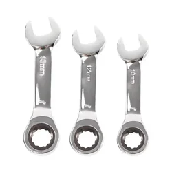 1 PCS Short Handle Quick Ratchet Wrench Opening Torx Dual-purpose Wrench Two-way Labor-saving Auto Repair Hardware Wrench Tool