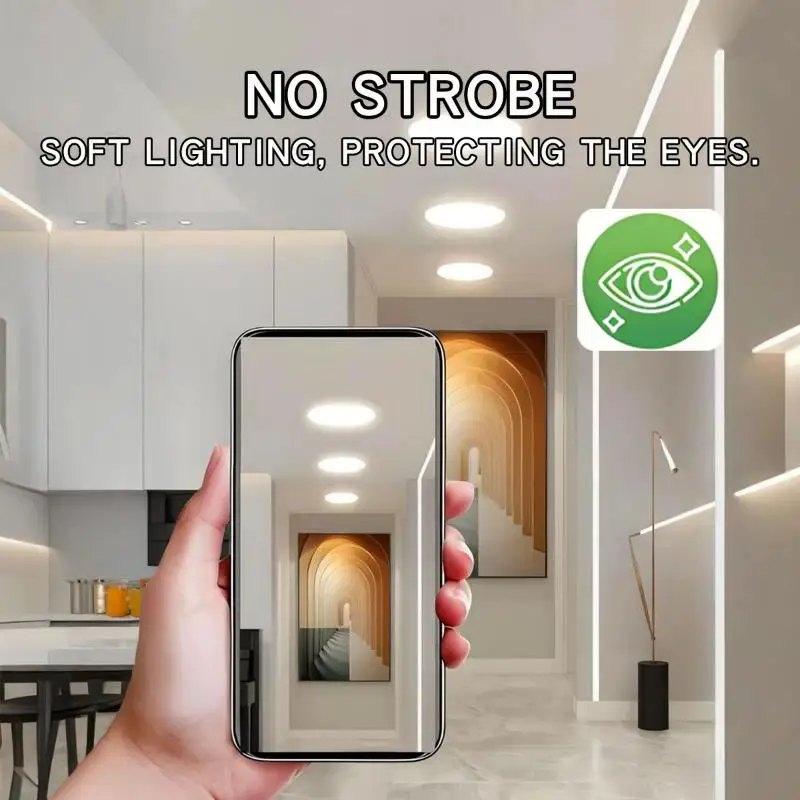 【HG】1Pcs Ceiling Lamp Crystal E27 Bulb LED Eye Protection Energy Savings Home Fashion Round Super Bright LED Chandelier