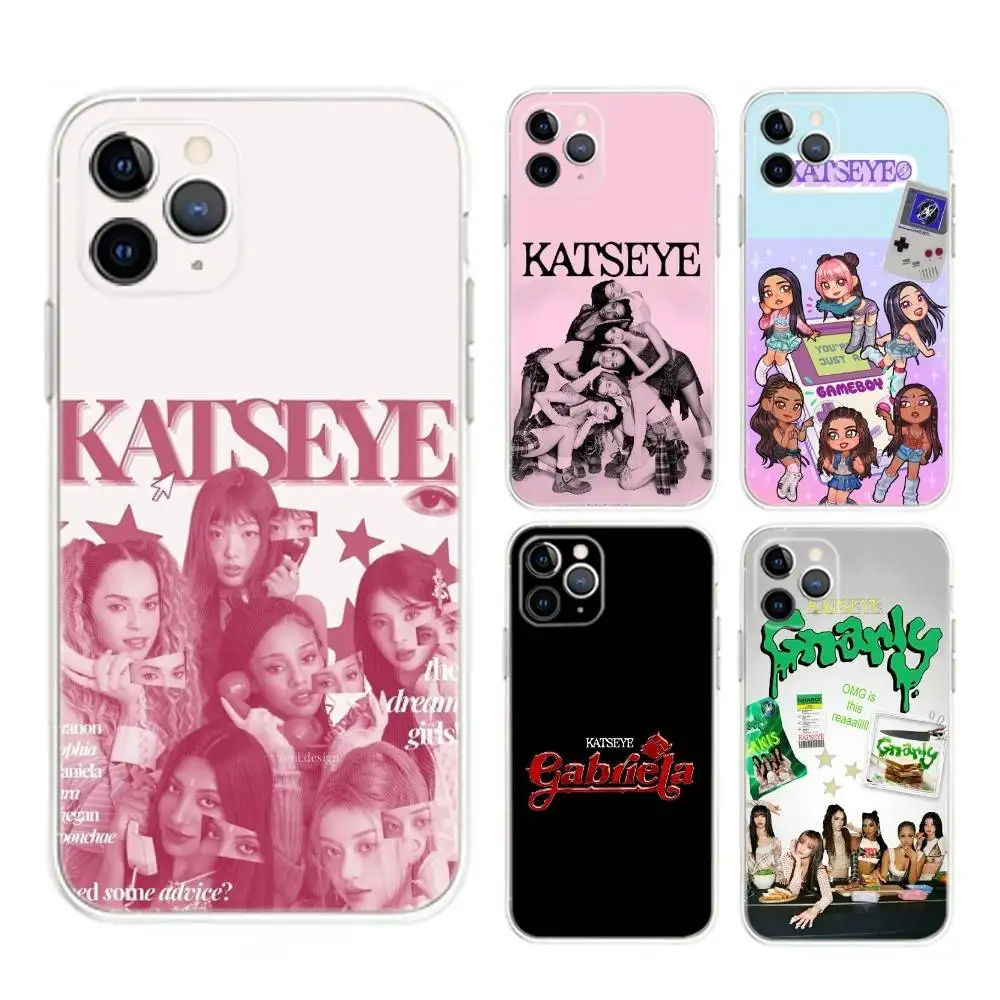 K-Katseye Gabriela Girls für iPhone 17,16,15,14,13,12,11 Plus,Pro,Max,XR,XS,X,7,8 Plus,SE,Mini transparente Silikon-Handyhülle