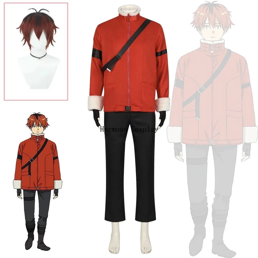 

New Frieren Beyond Journey's End Anime Stark Cosplay Costume Wig Jacket Shirt Pants Belts Gloves Christmas Costume Gift for Men