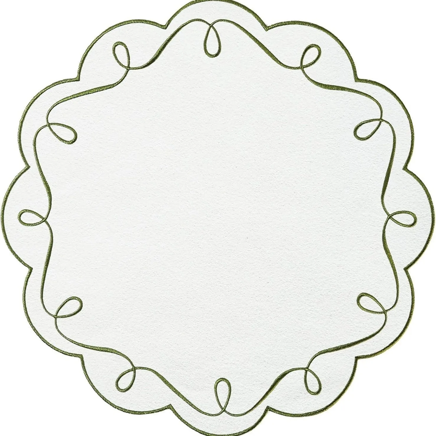 4 Stück Baumwollstoff und Wellen-Stickerei-Tischsets, individuelle Tischplattentücher für Küchentischdekoration und Zubehör – Detail 6