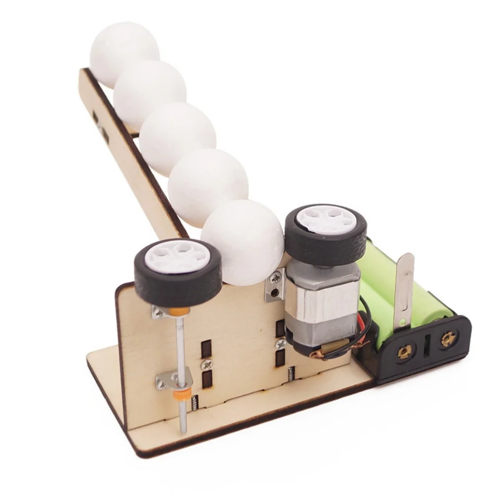 DIY Automatic Serving Machine Children's Hands-On Puzzle Toy Kinetic Energy Transfer Experiment Scientific Education Prop