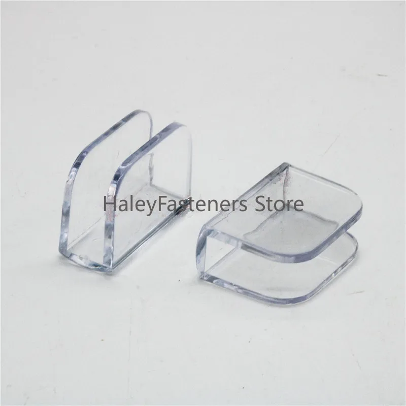 4pcs Triangle Square Clip Protector Table Corner Edge Transparent Guard Corner Cover Connecting Bracket Glass Coffee Table Angle