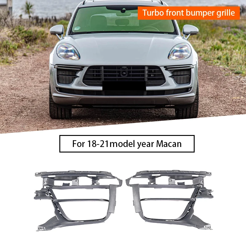

Front bumper grille for Porsche Macan Turbo (2018 - 2021), 95B807681D 1E0, 95B807682D1E0