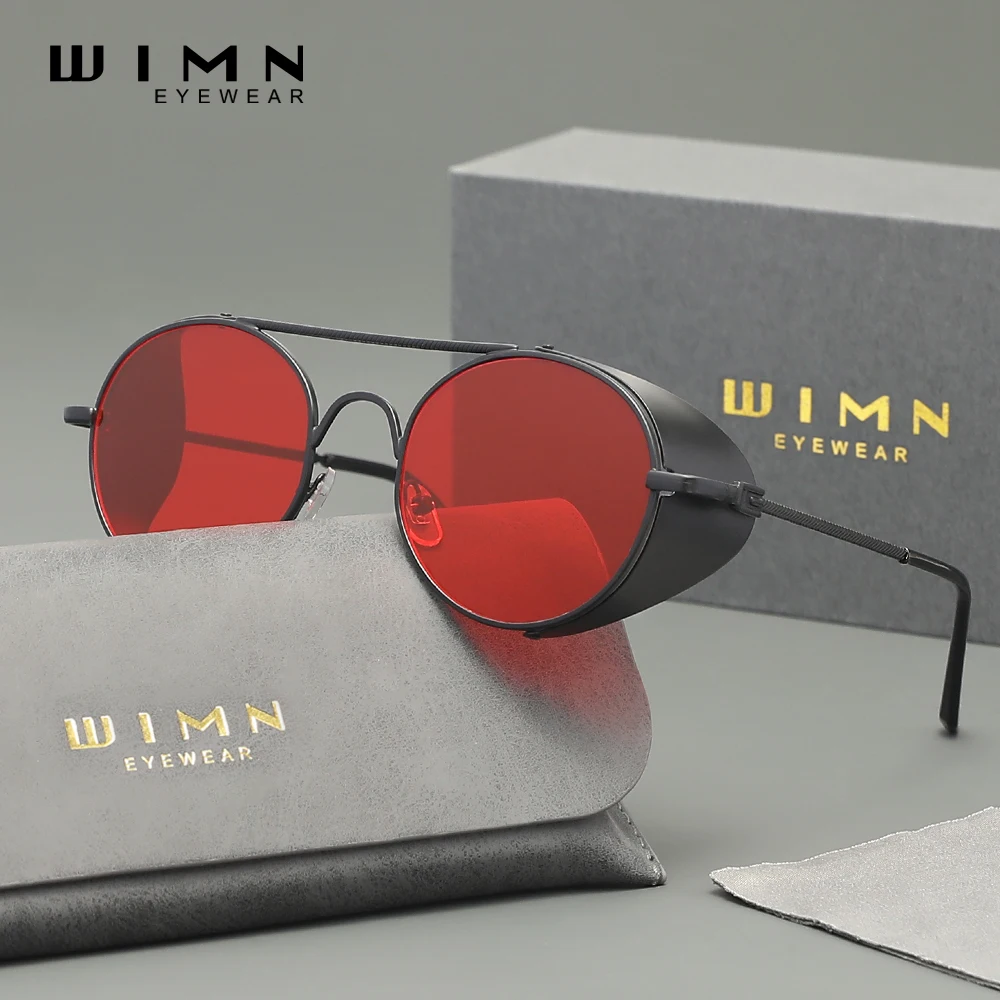 

WIMN Высокое качество винтажный дизайн панк круглая оправа UV400 оттенки очки для мужчин женщин очки для вождения на открытом воздухе
