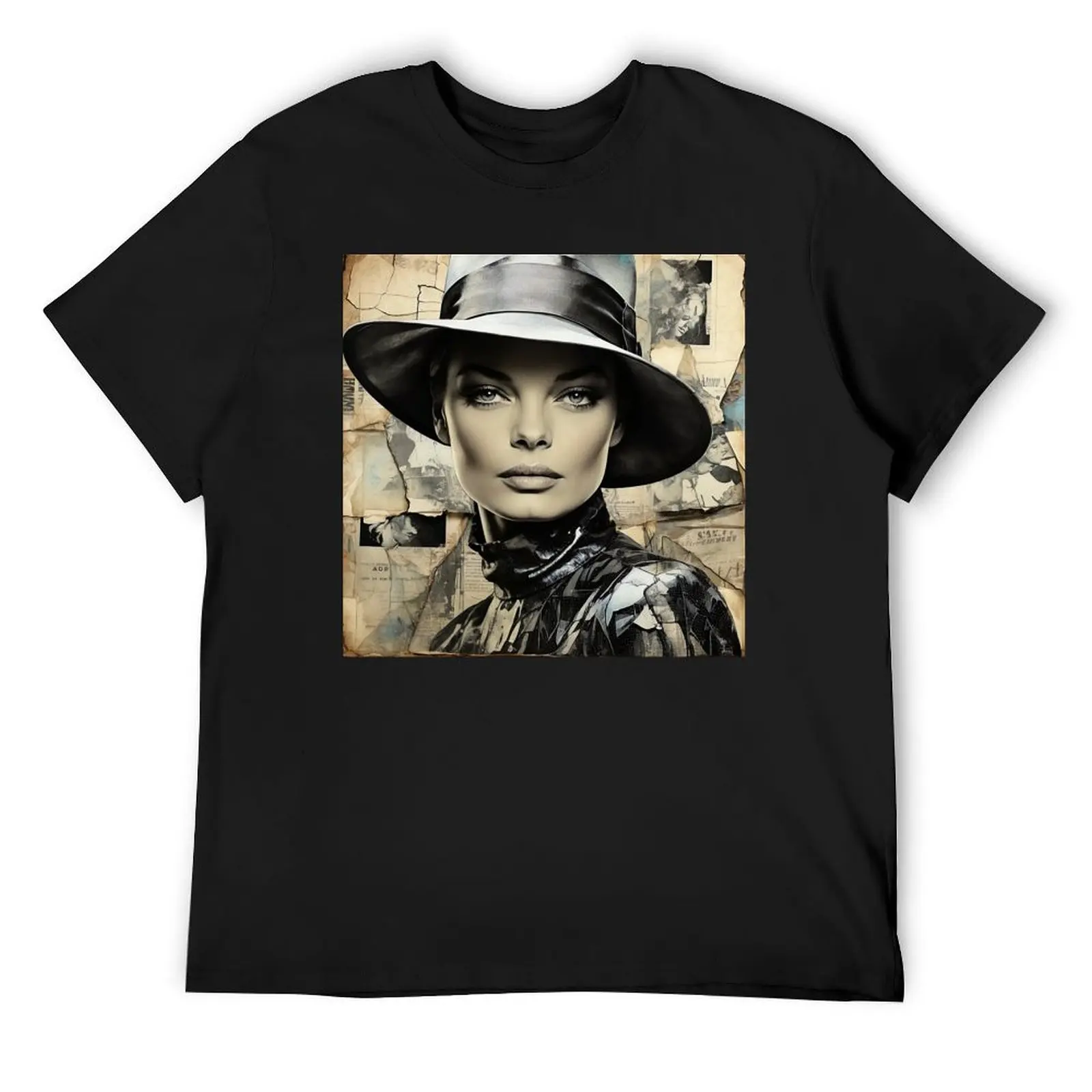 Romy Schneider Vintage Pop Art Poster AI T-Shirt man t shirt summer top basketball graphic tees T-shirts for men cotton