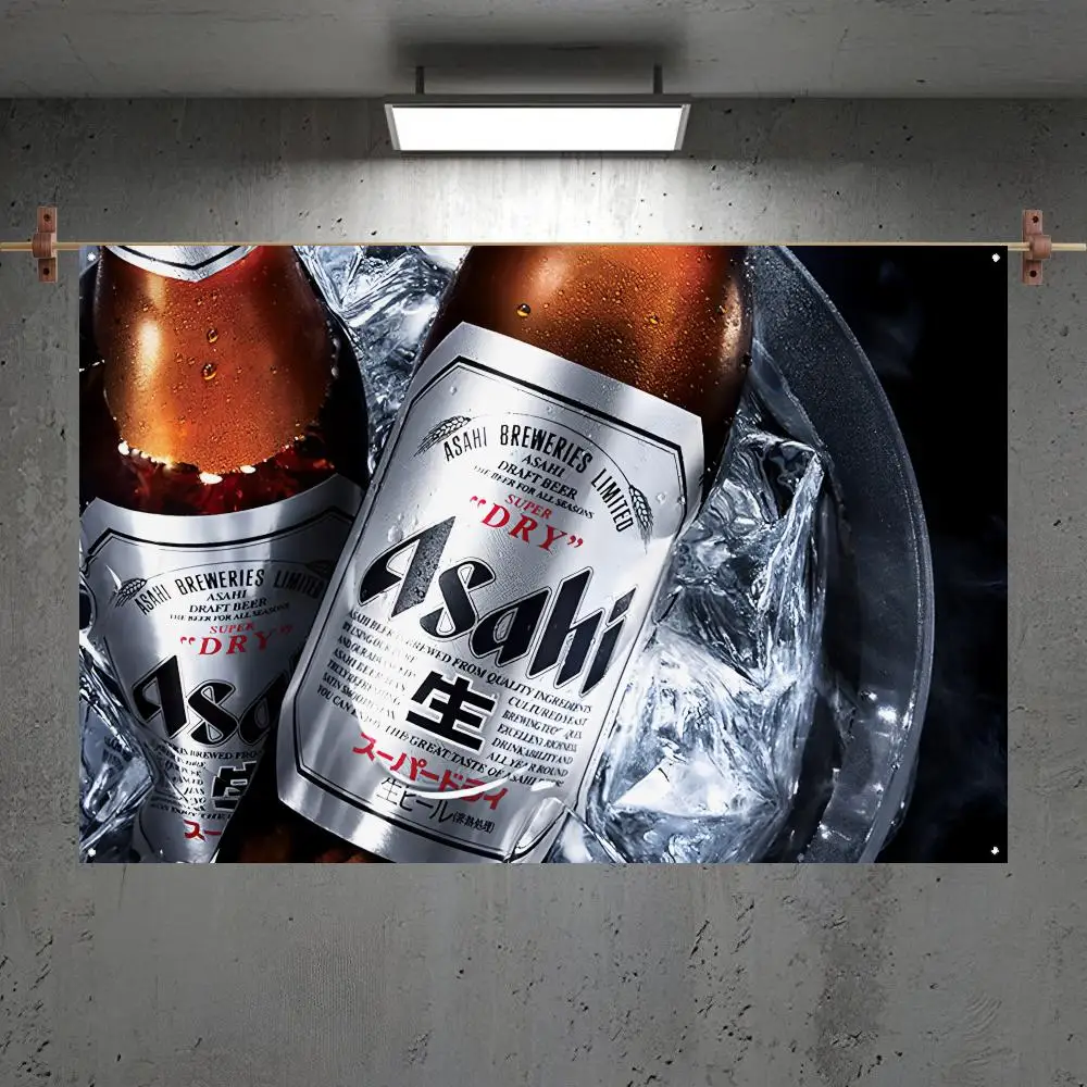 A-Asahis Beer Logo Flags Custom Camping Outdoor Garden Room Bedroom Decor Party Backdrops Wall Art Family Gifts