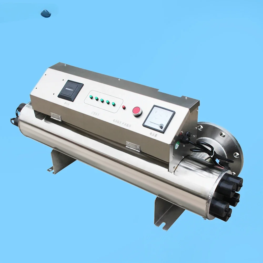 TN-AIUV-ZWX75-5 Stainless Steel Uvc Germicidal Over-Flow UV Water Treatment Swimming Pool UV-C water purifier Sterilizer