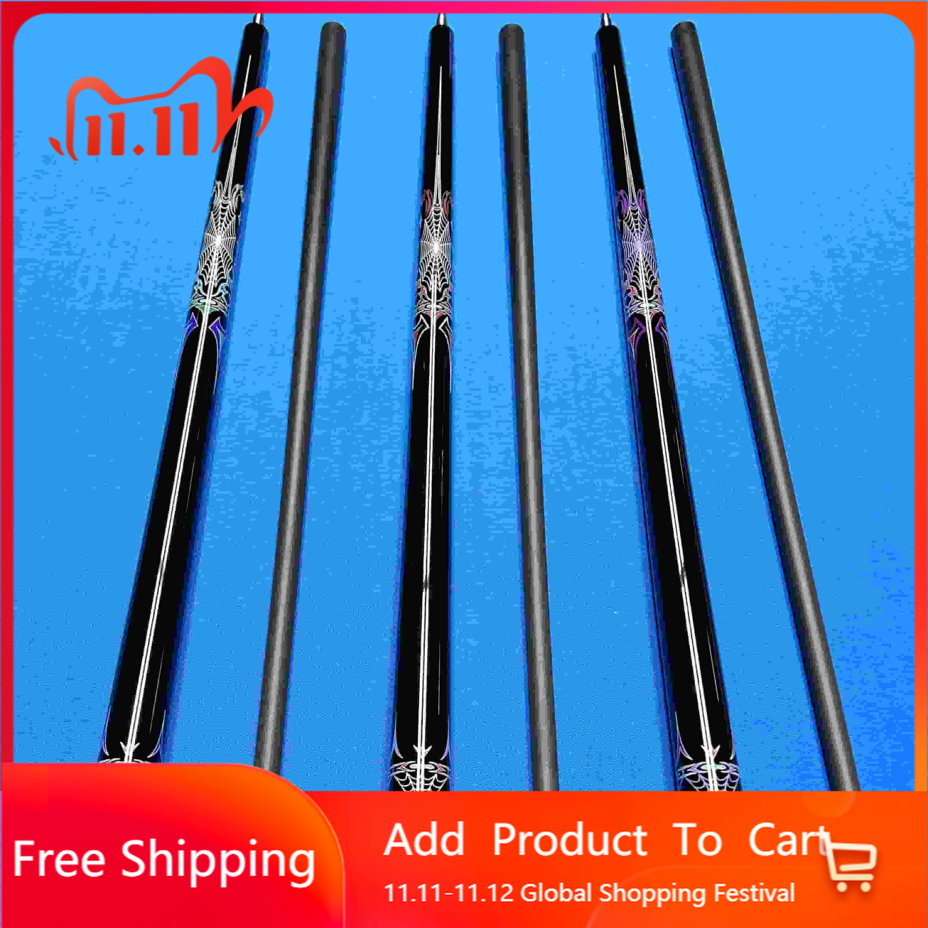 

STLF Premium Pool Cue COC Play Cue Sticks Full Carbon Fiber Stick Billiards Snooker Cue Stainless Steel Nice Layer Tip 12.5mm