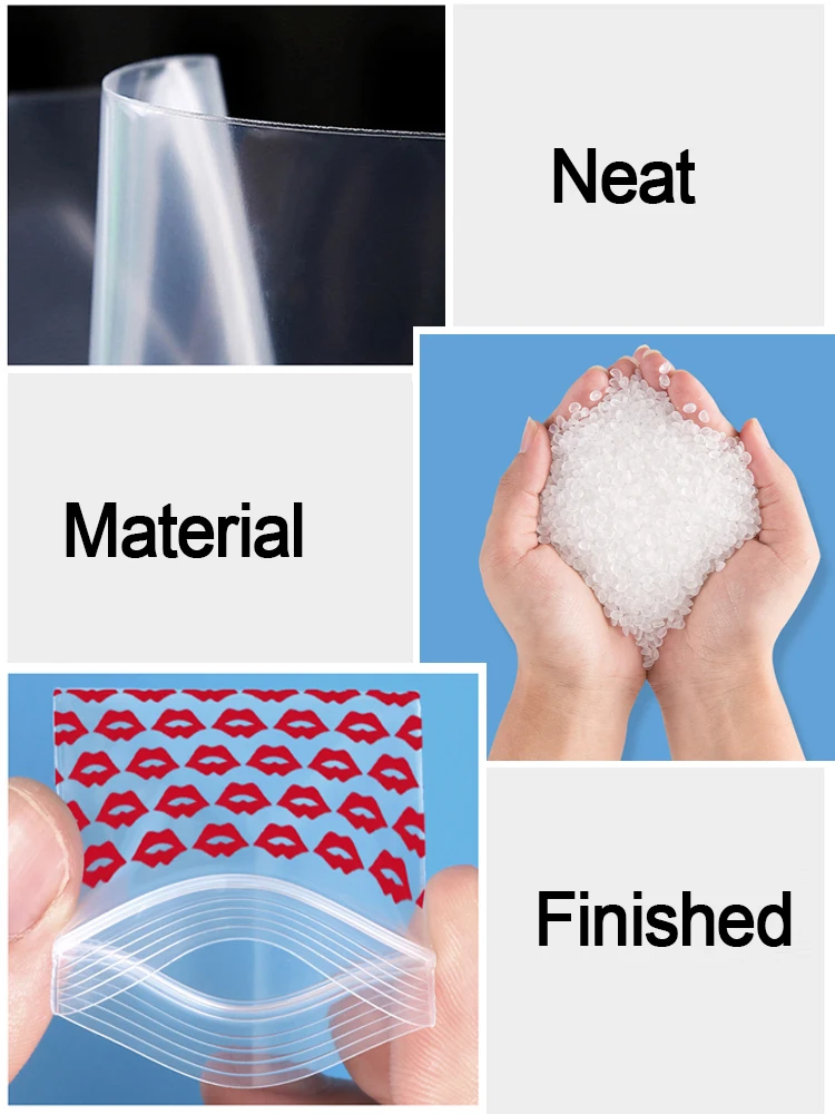 100Pcs Stars Bags Design Zip Seal Baggies Transparent Ziplock Bags Multi Size for Jewelry, Coins, Candy etc - view 6