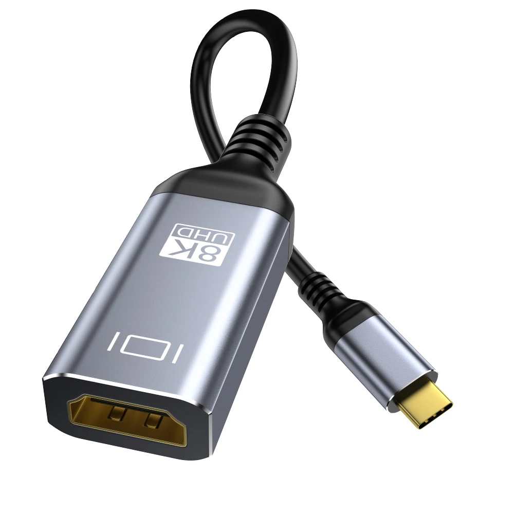 

8K@60Hz USB C To HDMI-compatible Cable 20cm Male To Female Type c To HDMI-compatible Adapter For MacBook iPad Pro XPS, and More