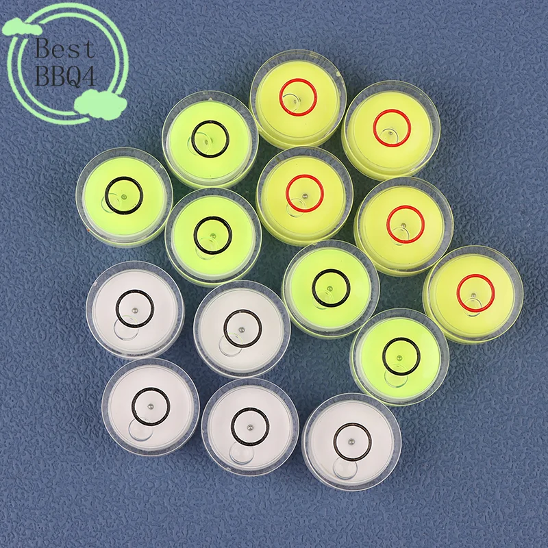 (BBQ4)5pcs Mini Round Accuracy Bubble Level Bullseye Instrument Horizontal Precision Bubble Level Measuring Tool