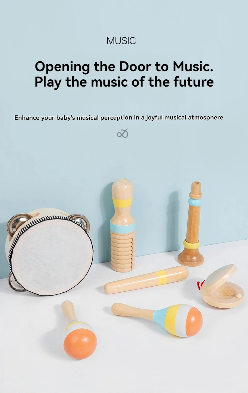 Juguete Musical interactivo juguetes de madera instrumentos de percusión para niños juguetes educativos para edades temp