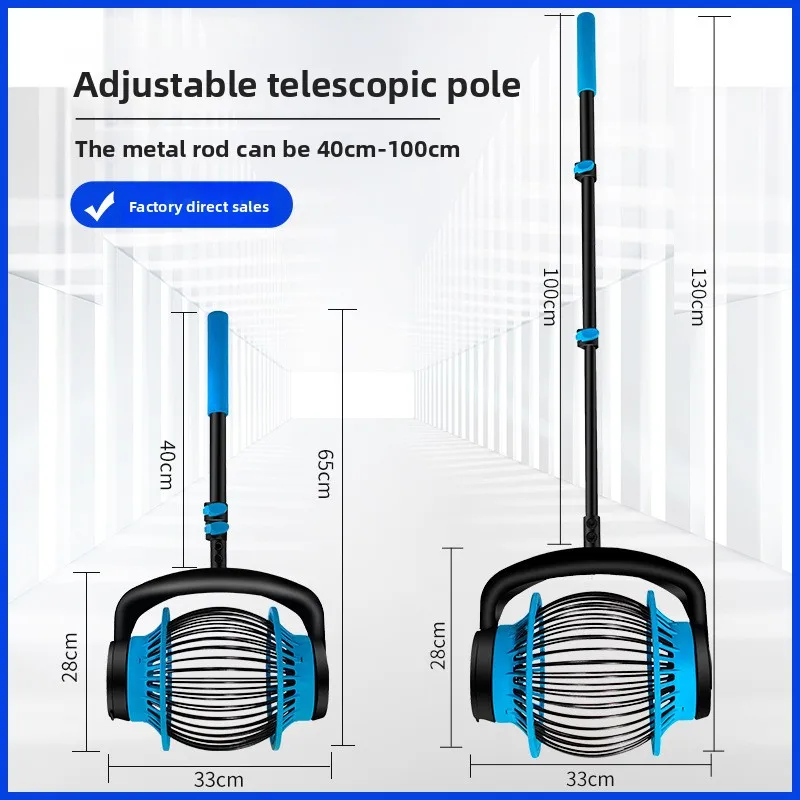 

Tennis Ball Collector Roller No Bending Over Quick Rolling Picker Telescopic Tennis/Golf Ball Picker Up To 20 for 1.5"-3"