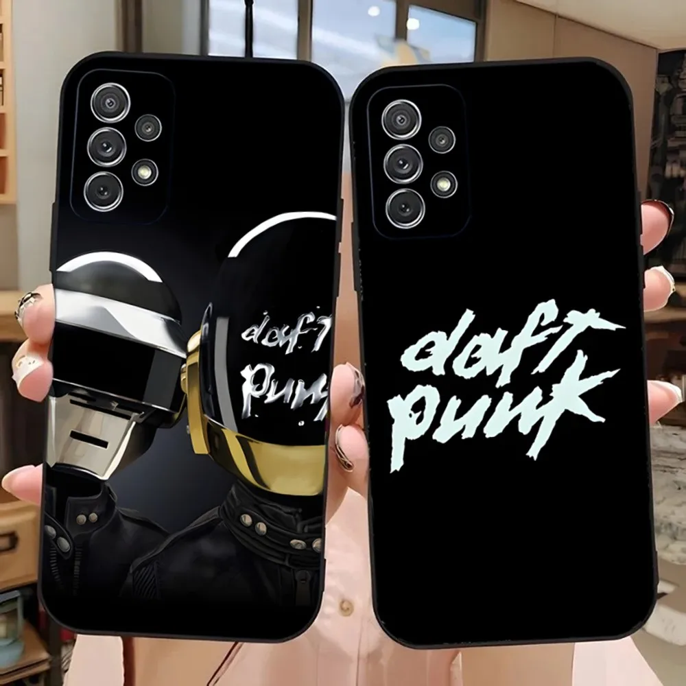 D-Daft Punk Band France Phone Case For Samsung Galaxy A13,A21s,A22,A31,A32,A52,A53,A71,A80,A91 Soft Black Phone Cover