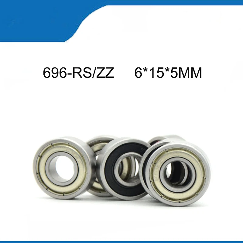 High Quality Bearing 10/20PCS 696-2RS696ZZ (6*15*5MM) ( ABEC-1) Corrosion Resistance And Quality Deep Groove Ball Bearings