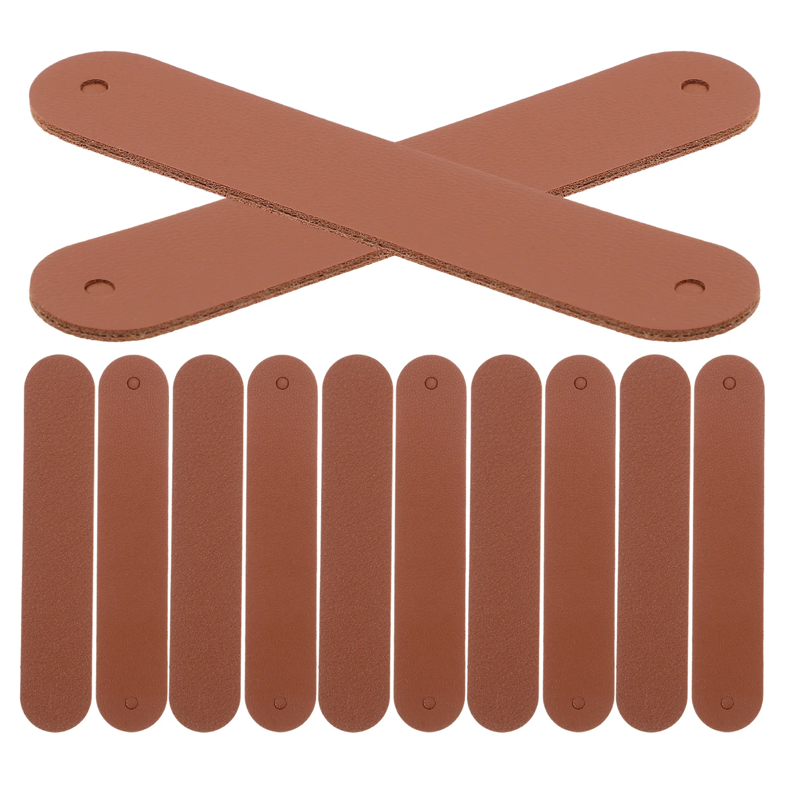 

12Pcs PU Embossed Handmade Sewing Labels Clothing Tags for Handmade Clothes Bags Hats Accessories Clothing Labels