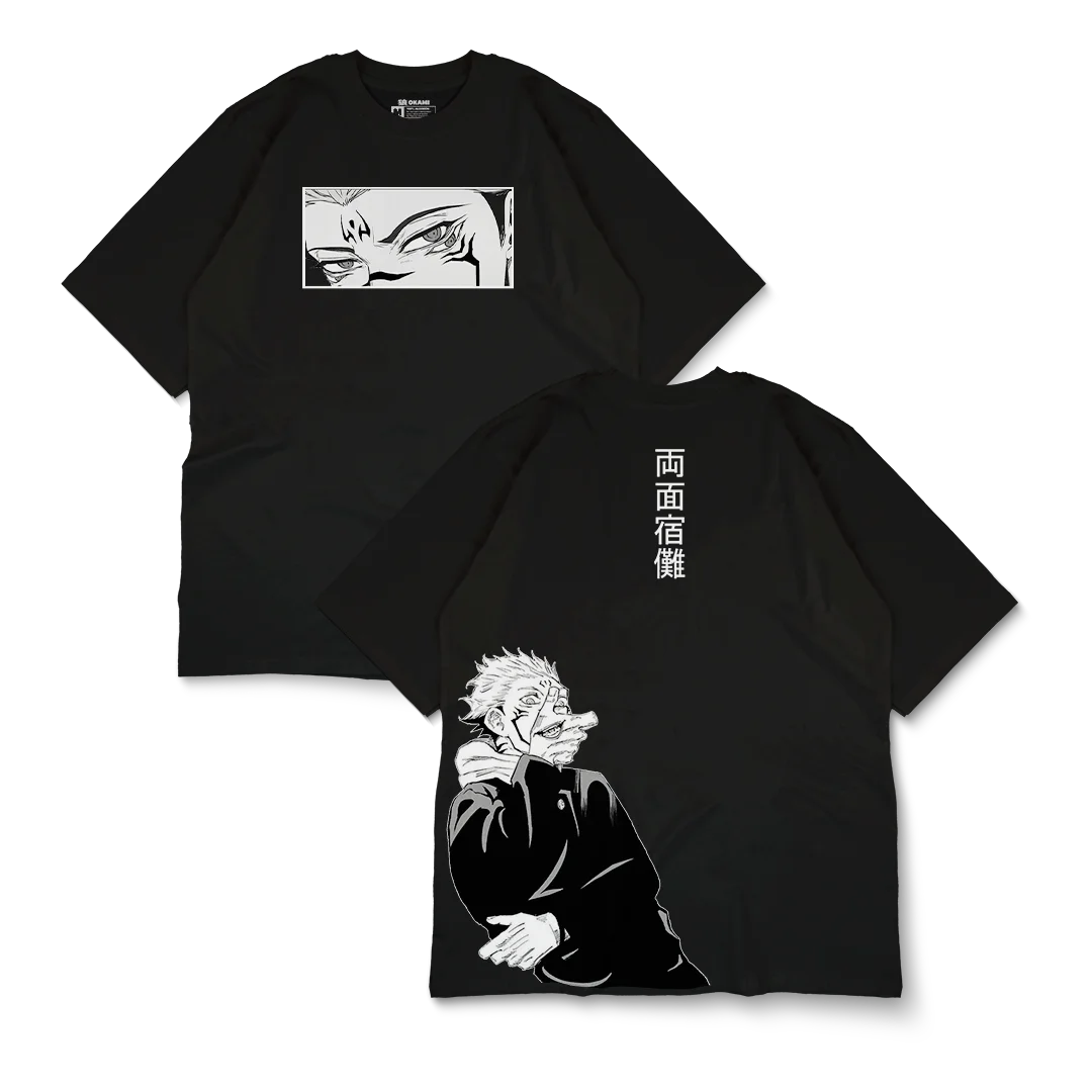 Jujutsu Kaisen Sukuna Grafik T-shirt Japanischen Anime Übergroßen Y2k Frauen Männer Streetwear Baumwolle Kurzen Ärmeln Weiblich Männlich Kleidung