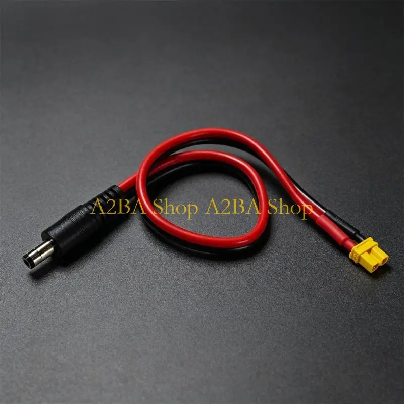 A2BA Heavy Duty XT30 Female To DC5521 Male Adapter Wire Optional length For Electronics Solar Panel Power Cord