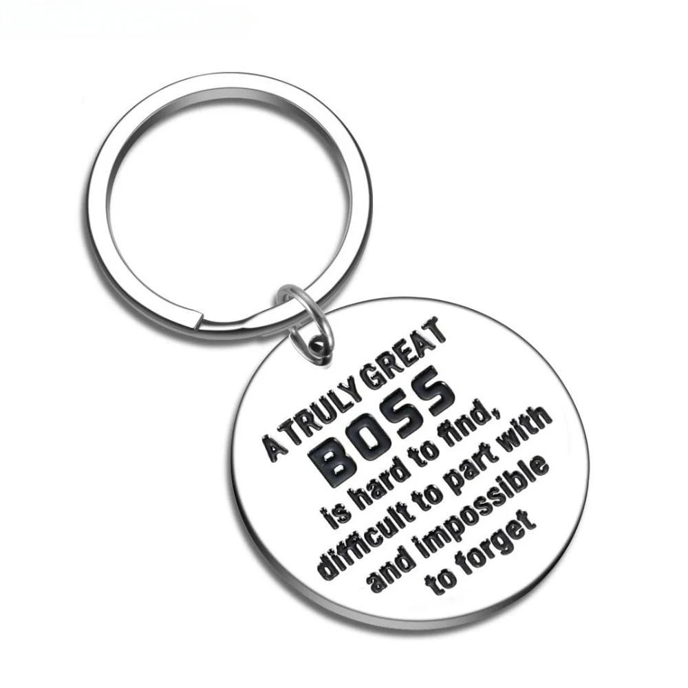 Boss Birthday Gift Keychain for Supervisor Leader Thank You Appreciation Gift Mentor Retirement Leaving From Coworker Colleague