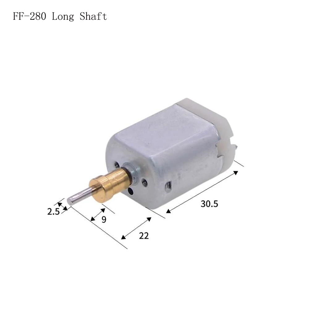 2.4V 3.7V FF-270 FF-280 Micro DC Motor 5000/8000 RPM DC Small Motor DIY Automatic Hair Clipper Shaver Razor Motor