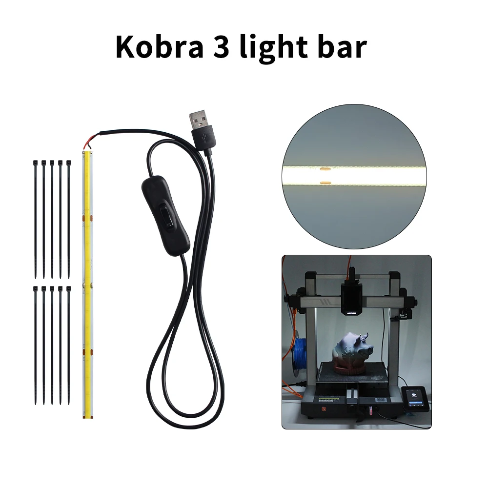 Light For Kobra 3 LED Lights Strip LED Light Kit Lighting Lamp Super bright For 3D Printer Parts