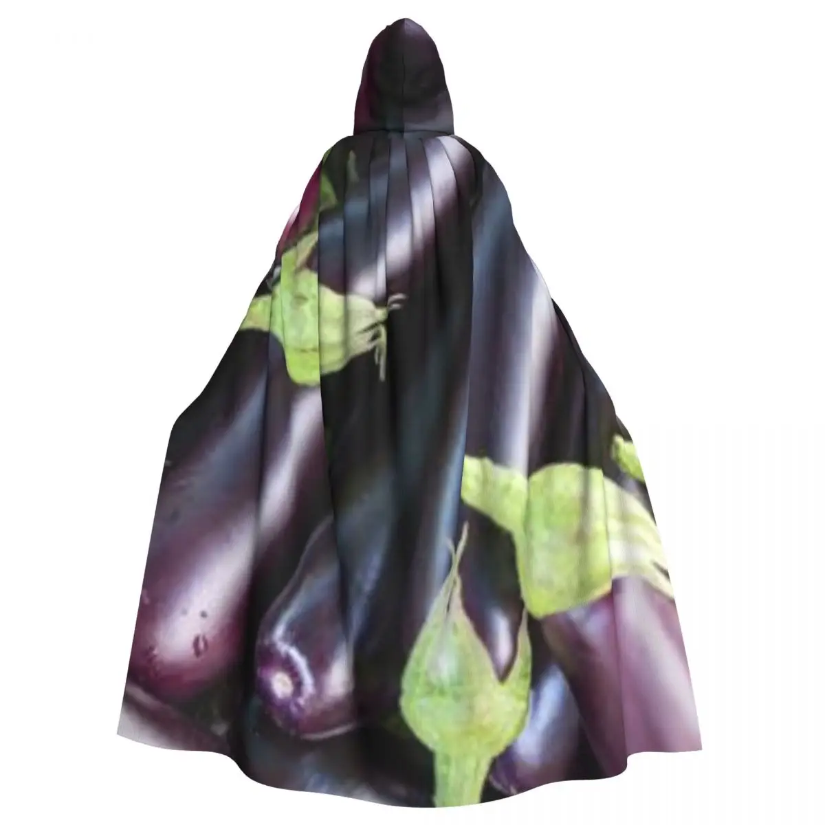 Witch Cloak Eggplants Halloween Cosplay Costume Unisex Adult Cloak Retro Ages Cape