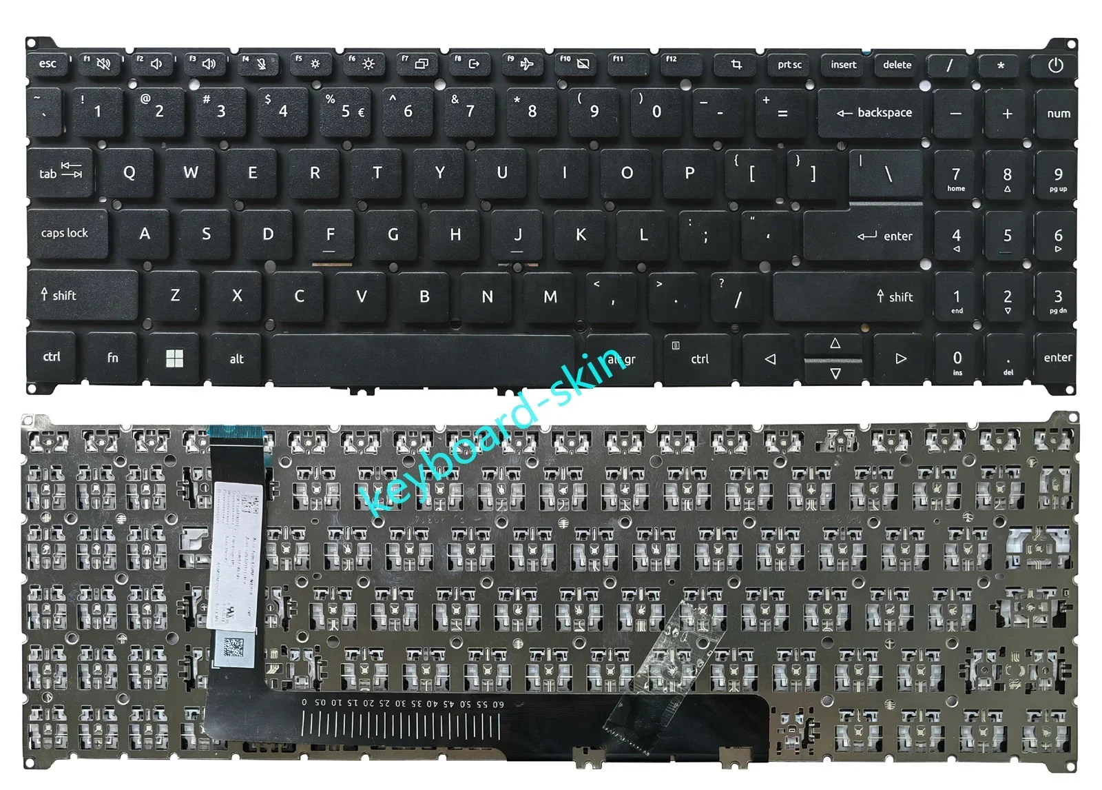 New US NO-backlit NO-frame Keyboard for Acer Aspire 3 A315-59 A315-59G N22C6 Aspire 5 A515-57 A515-57G laptop