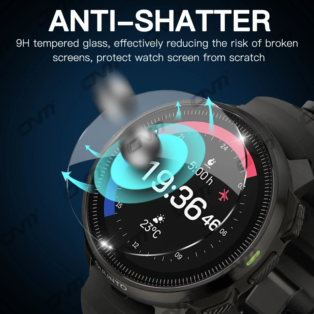 Protetor de tela 2.5d para suunto oceano proteção de vidro temperado para suunto oceano acessórios de filme de vidro anti-arranhões