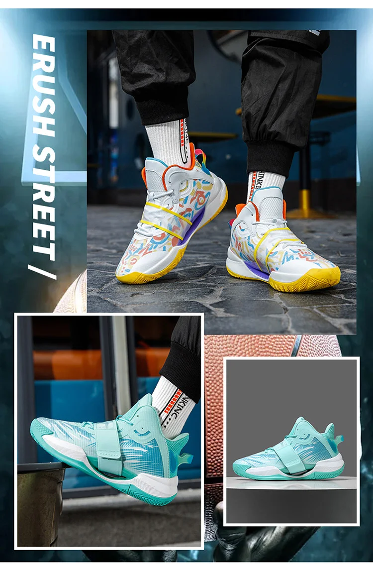 

Профессиональные баскетбольные кроссовки, мужские и женские нескользящие, износостойкие, дышащие, мужские тренировочные баскетбольные кроссовки