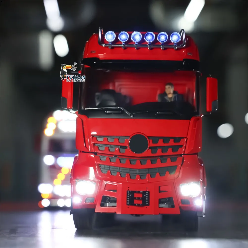 RTR LESU 1/14 المعادن RC شاحنة جرار 8x8 راديو التحكم قفل السيارة المعدات التفاضلية رف أضواء الأصوات البناء RC اللعب