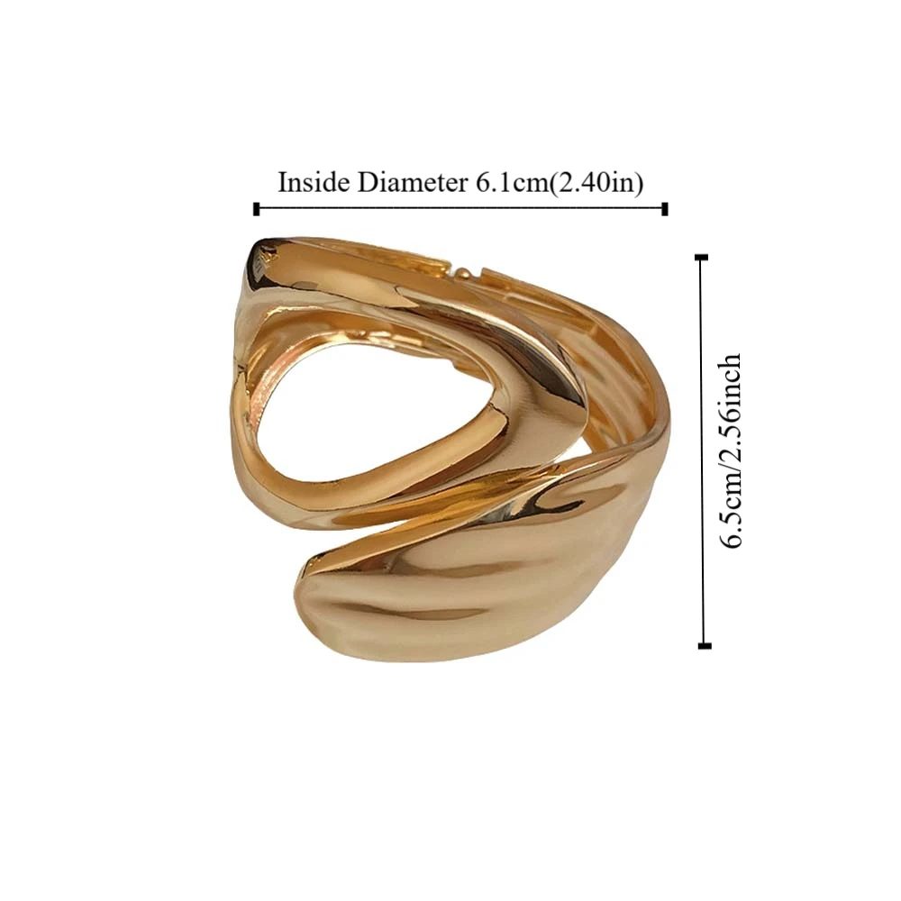 Металлический широкий нерегулярный открытый браслет в европейском и американском стиле, полые браслеты-манжеты из сплава с крестом, ювелирные аксессуары из сплава