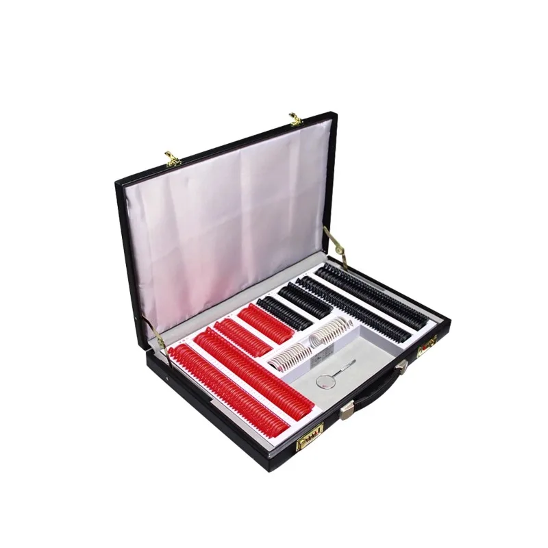 

Коробка для офтальмологических линз 266A, офтальмологическая коробка с пластиковым кольцом, набор офтальмологических дисков для линз