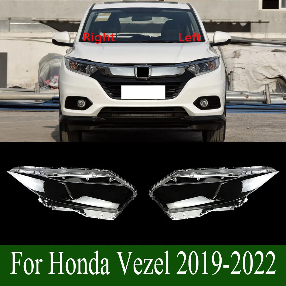 

For Honda Vezel 2019-2022 Front Headlamp Cover Lamp Shade Headlight Shell Lens Replace Original Lampshade Plexiglass
