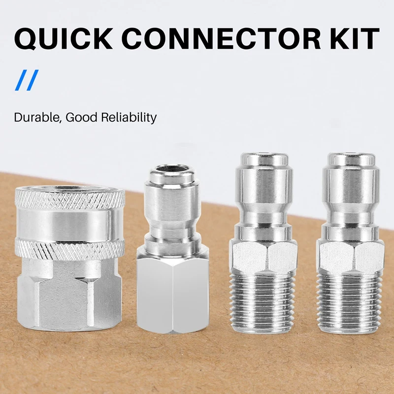 NPT 3/8 дюймов, нержавеющая сталь, штекер и гнездо, быстроразъемный комплект, быстрое строе соединение