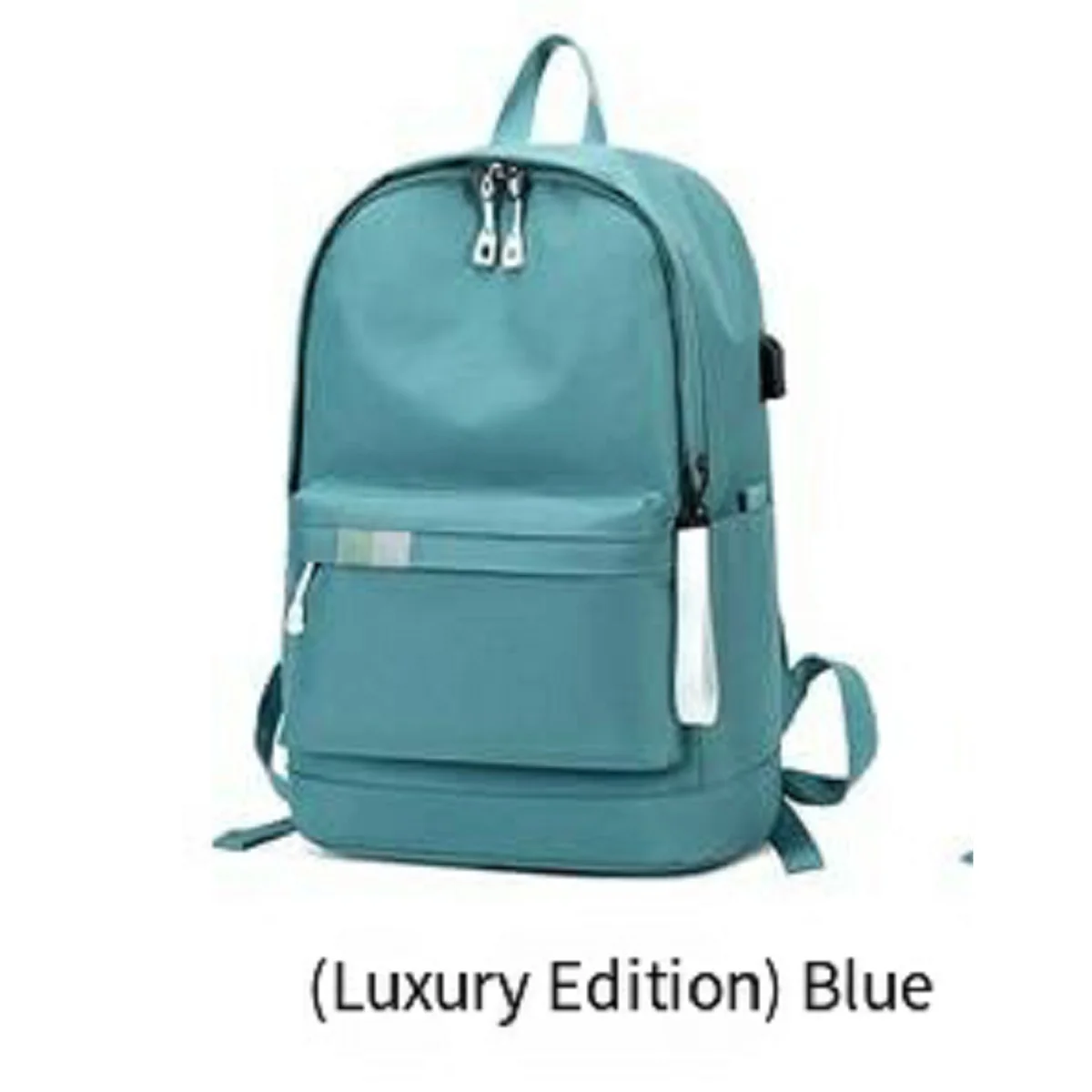 

Shoulder bag, women's new trendy backpack, high school student leisure outdoor travel USB solid color Oxford cloth