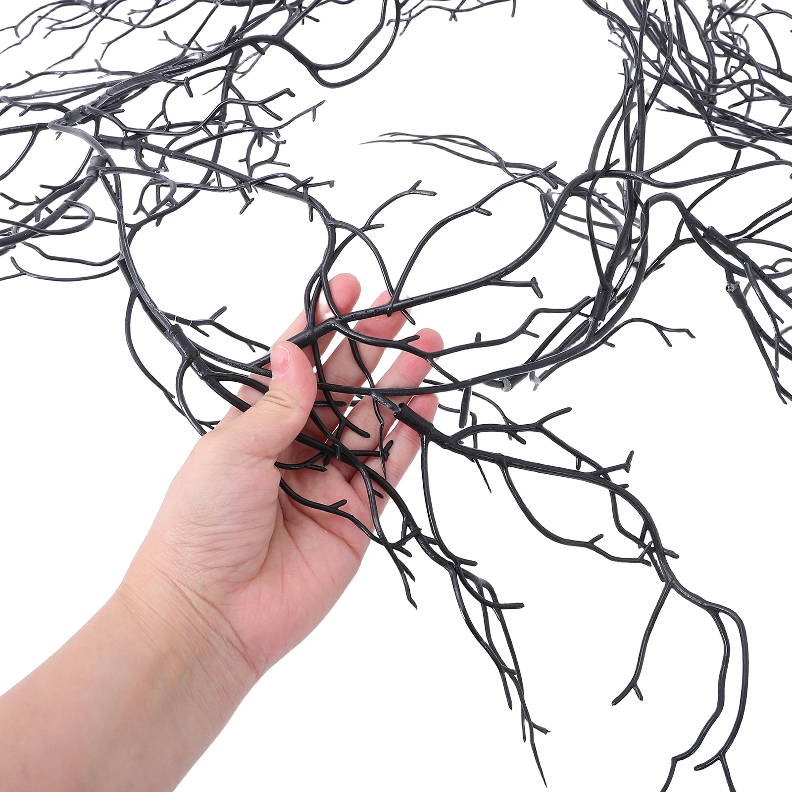

Black Vine Garland: Artificial Willow Branches For Halloween Decor Flexible Cemetery Branch Decor, Witchy Vine, Indoor