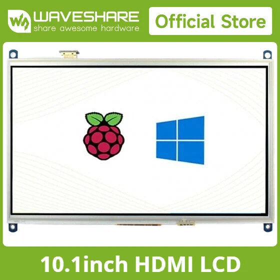 

Waveshare 10.1inch HDMI LCD 1024*600 resolution Resistive Touch Screen Display for Raspberry Pi work as computer monitor